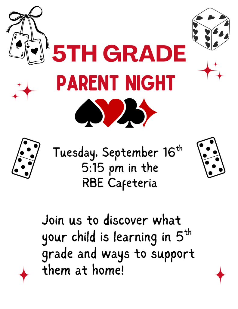 5th Grade Parent Night Flyer