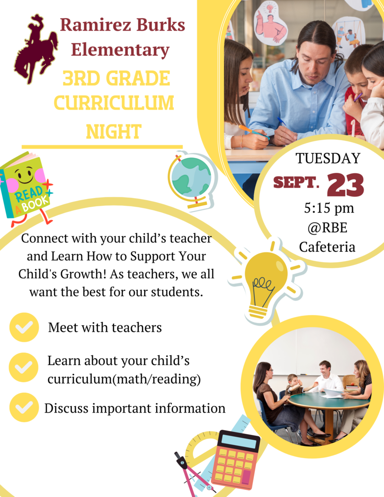 3rd Grade Curriculum Night Flyer