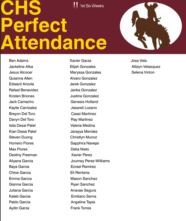 chs perfect attendance