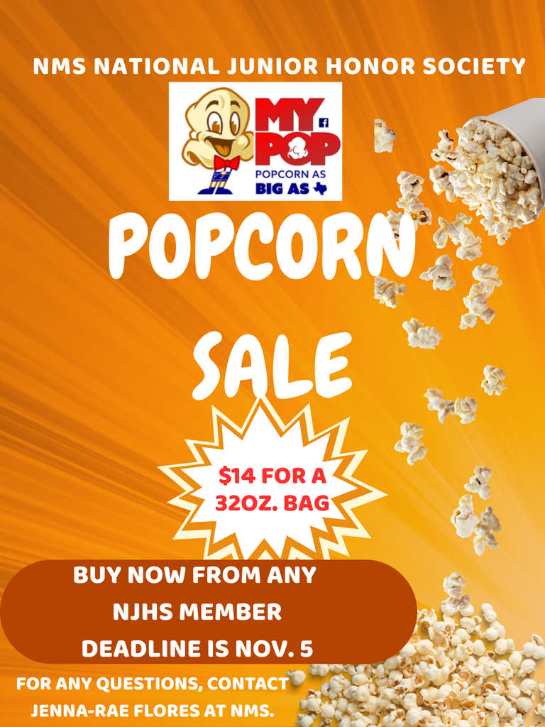 NMS Popcorn sale