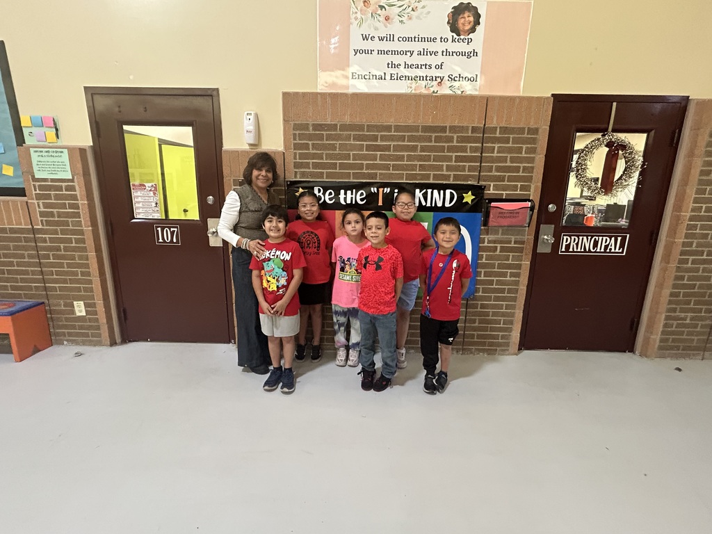 Encinal Elementary School Kicked off Red Ribbon Week Monday, October 27. Day 1: Wear Red to show you are drug free.