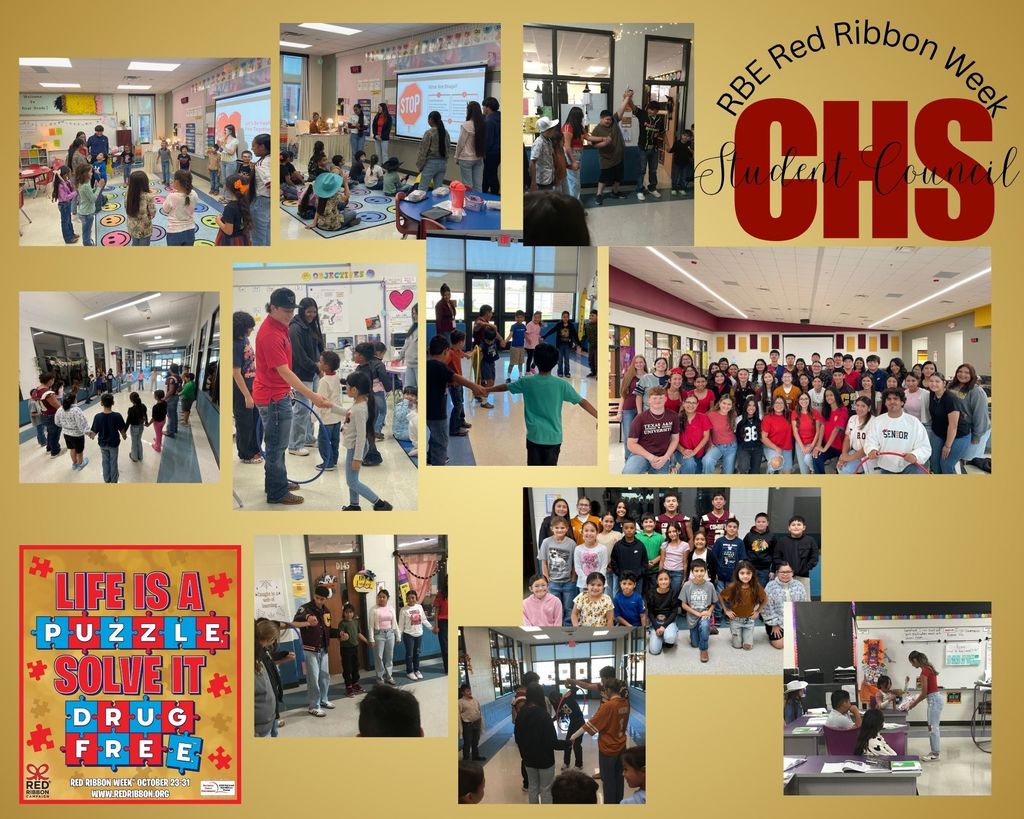 CHS Student Council Red Ribbon Week Visit 