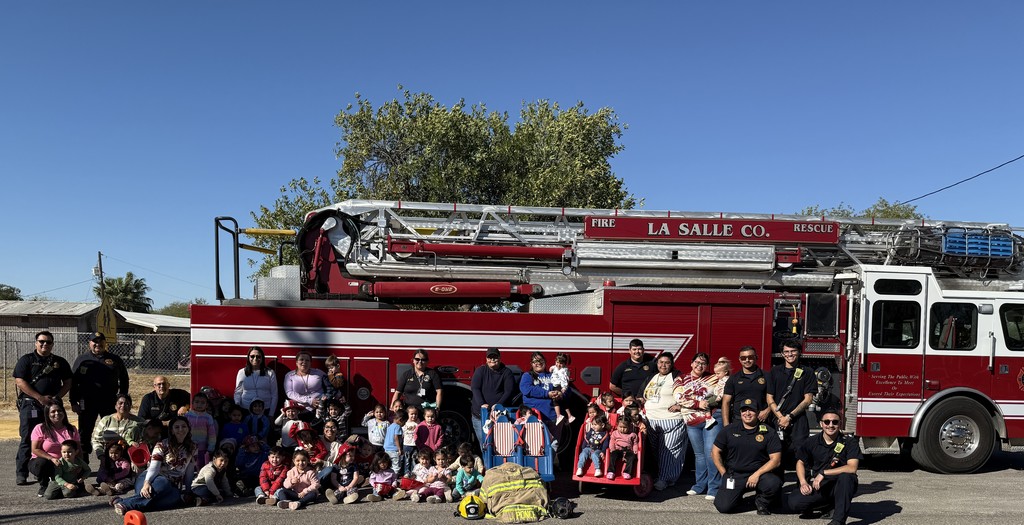 Group picture with La Salle County Fire Rescue Team