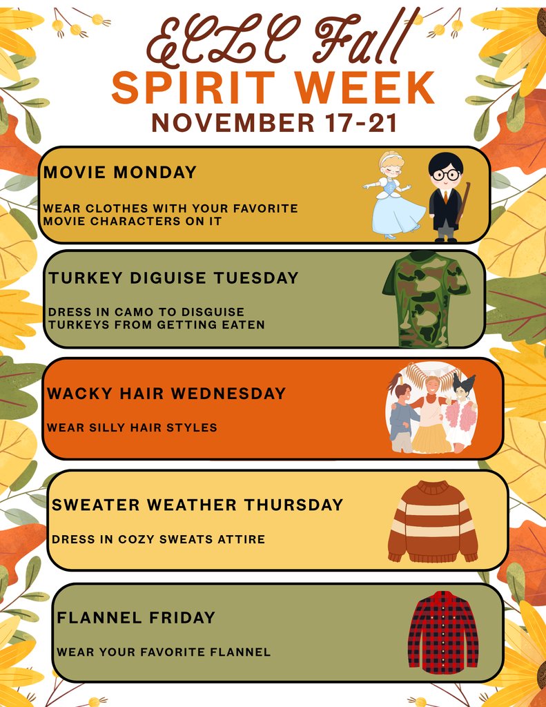 ECLC Fall Spirit Week