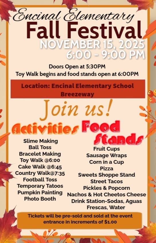 Encinal Elementary School Annual Fall Festival