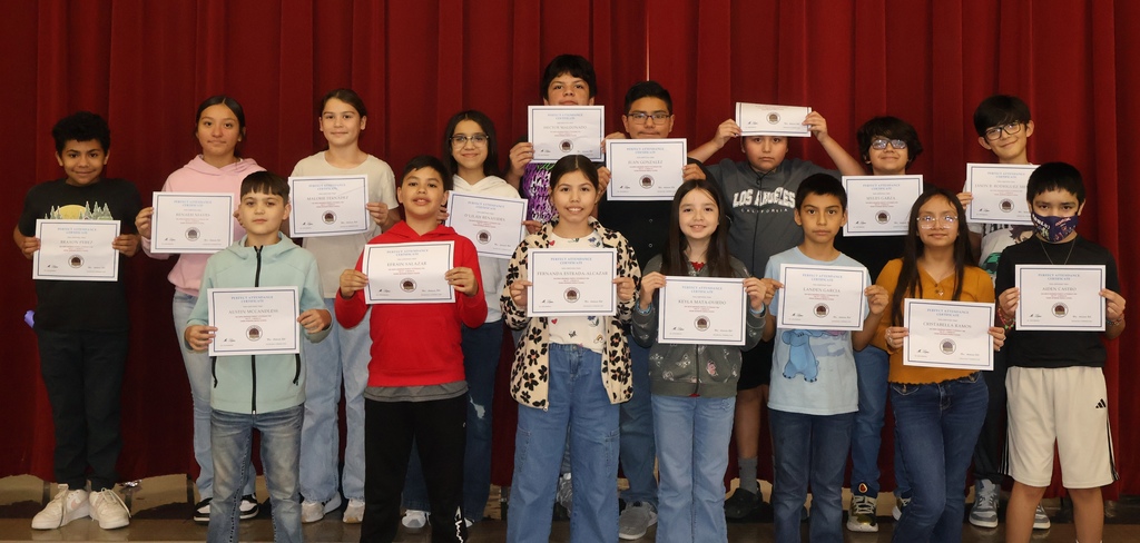 NMS 2nd Six Weeks Perfect Attendance - 6th grade