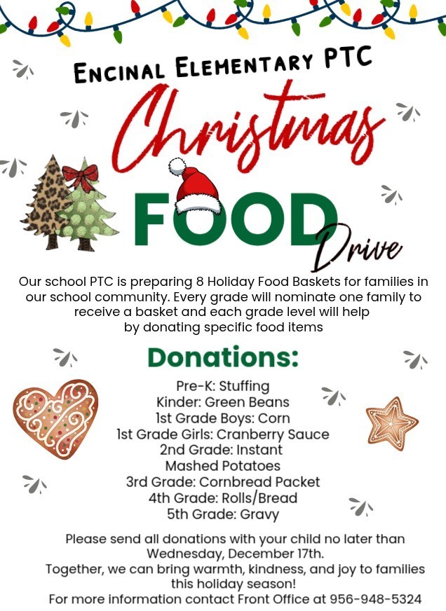 EES PTC Christmas Food Drive