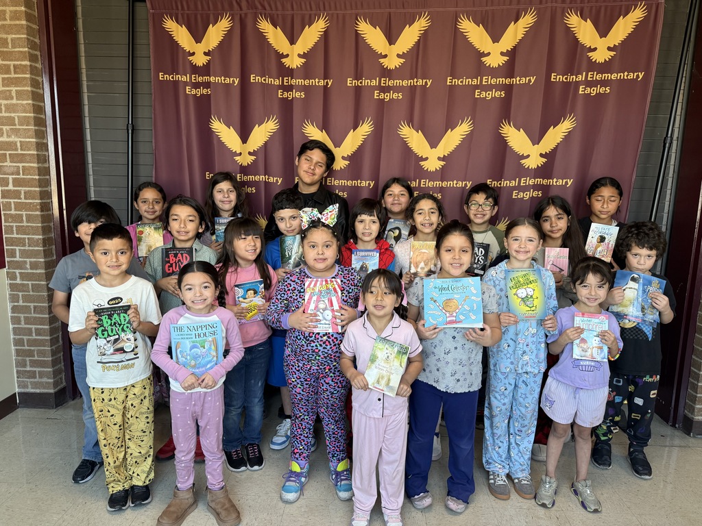 Students with Perfect Attendance for the 3rd 6 weeks celebrated by wearing pajamas for the day.