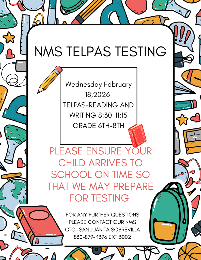 TELPAS Testing at NMS on Wednesday, Feb 18