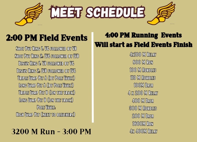Meet Schedule