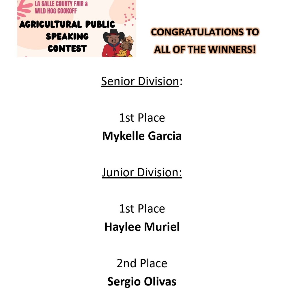 ag public speaking contest