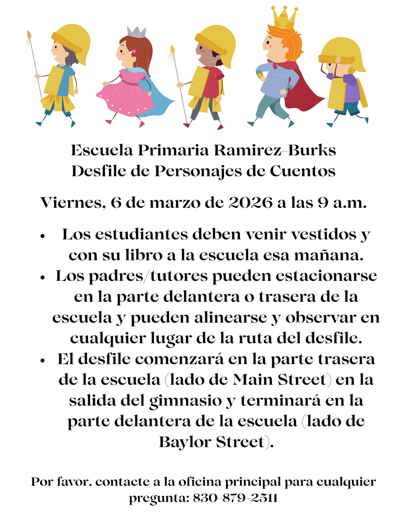 Character Parade March 2026