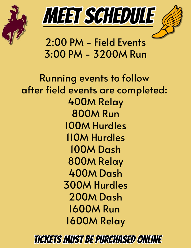 Track Meet Schedule