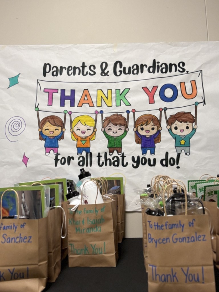 Family Banner and Goody Bags