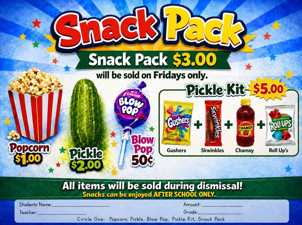 Updated Kinder Friday Snack Pack Flyer