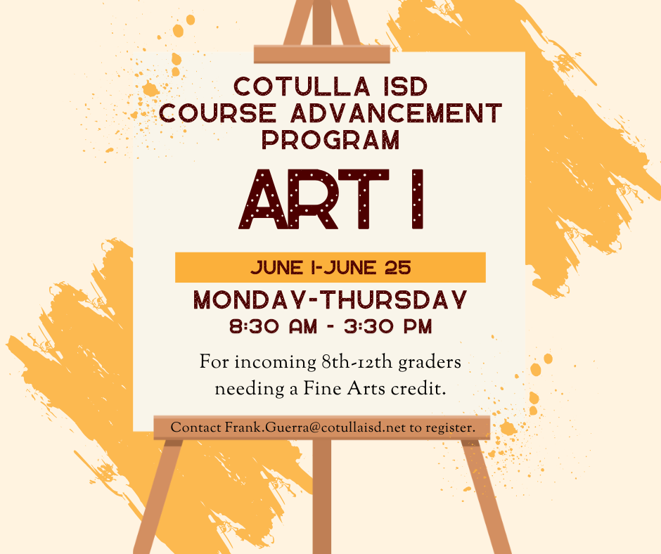 Art I Summer course advancement program