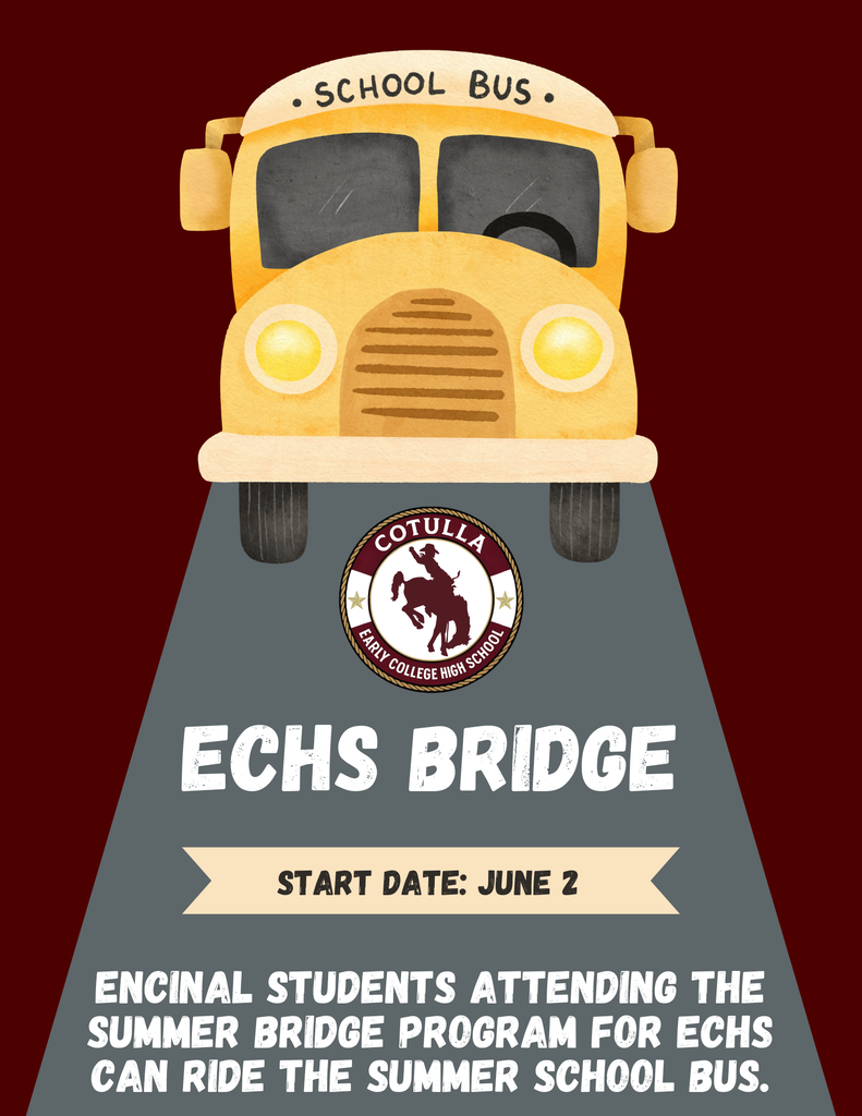 Encinal students attending bridge can take the summer school bus.
