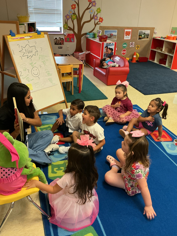 preschool during a read aloud