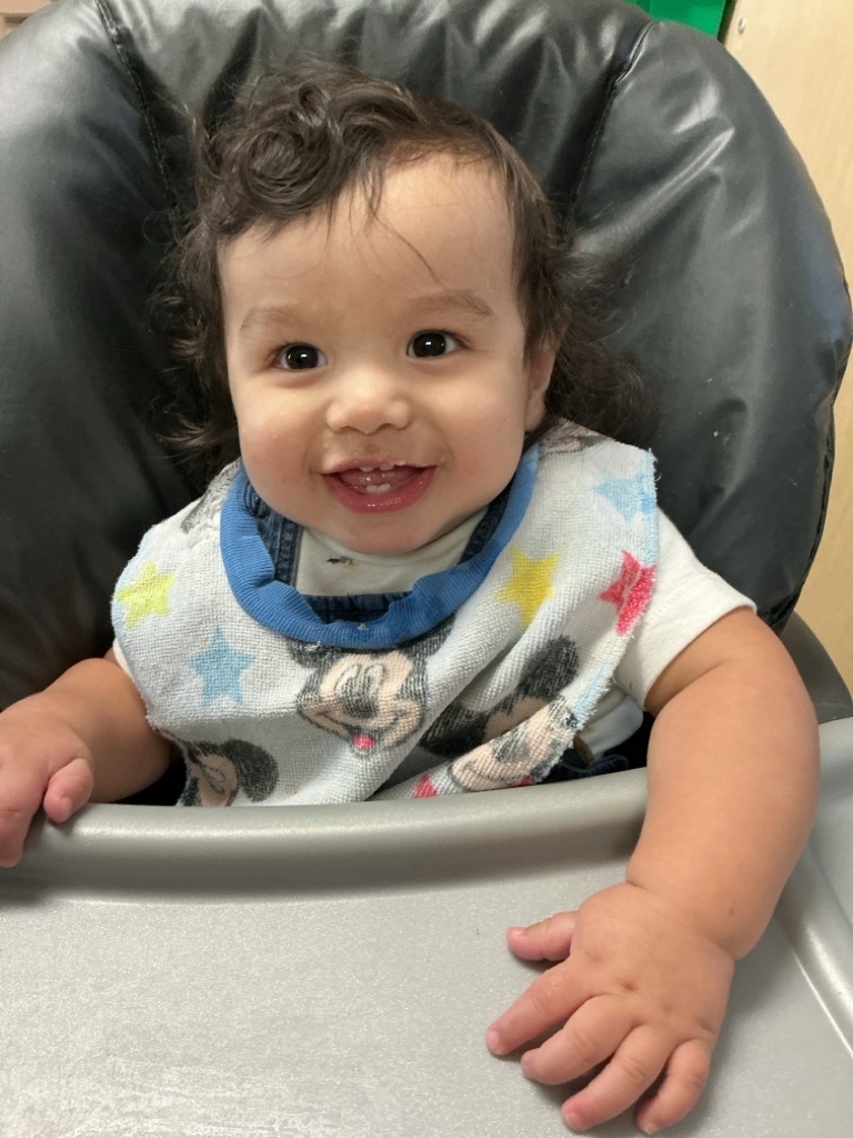 Infant 1 during snack