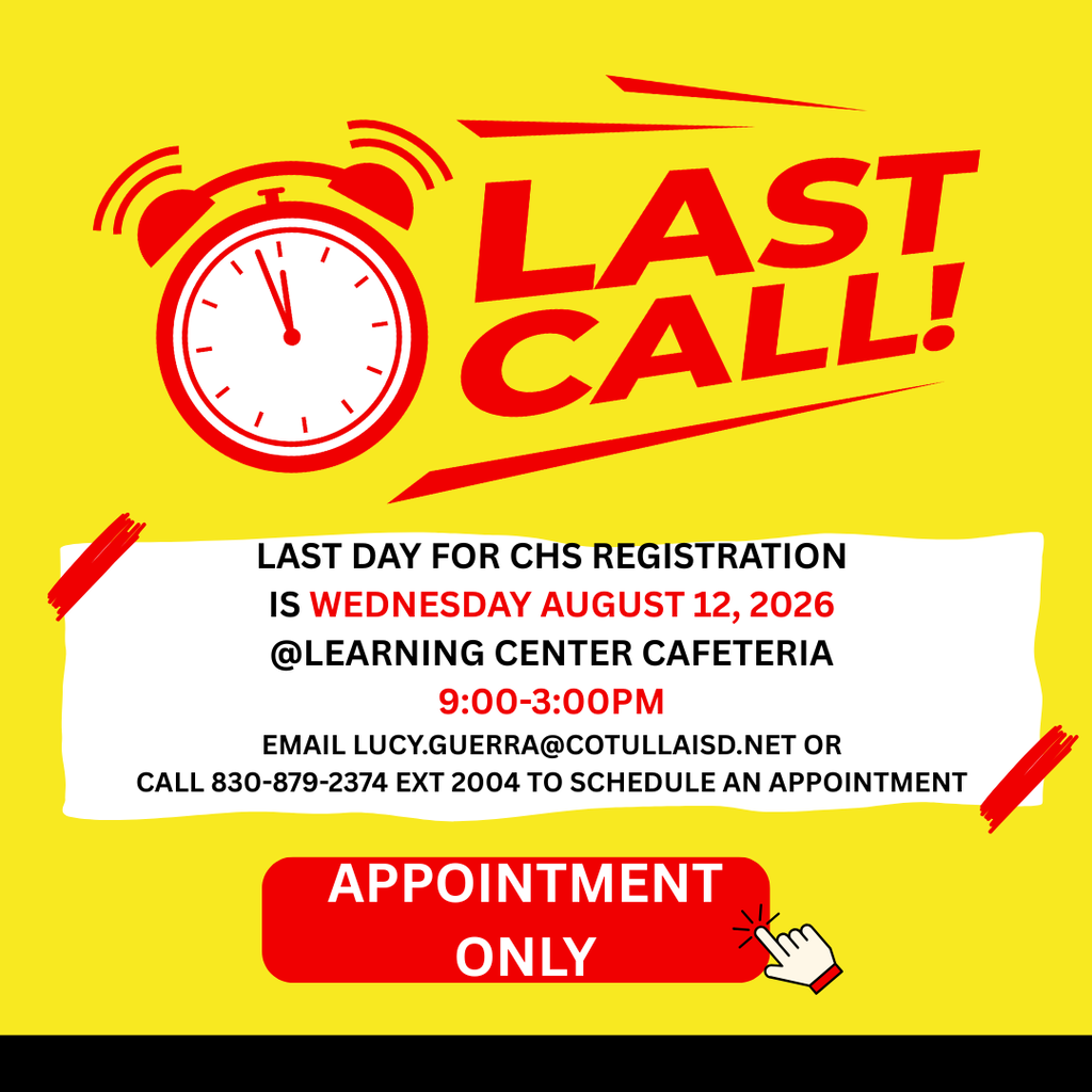 Please see attached flyer for CHS Registration info