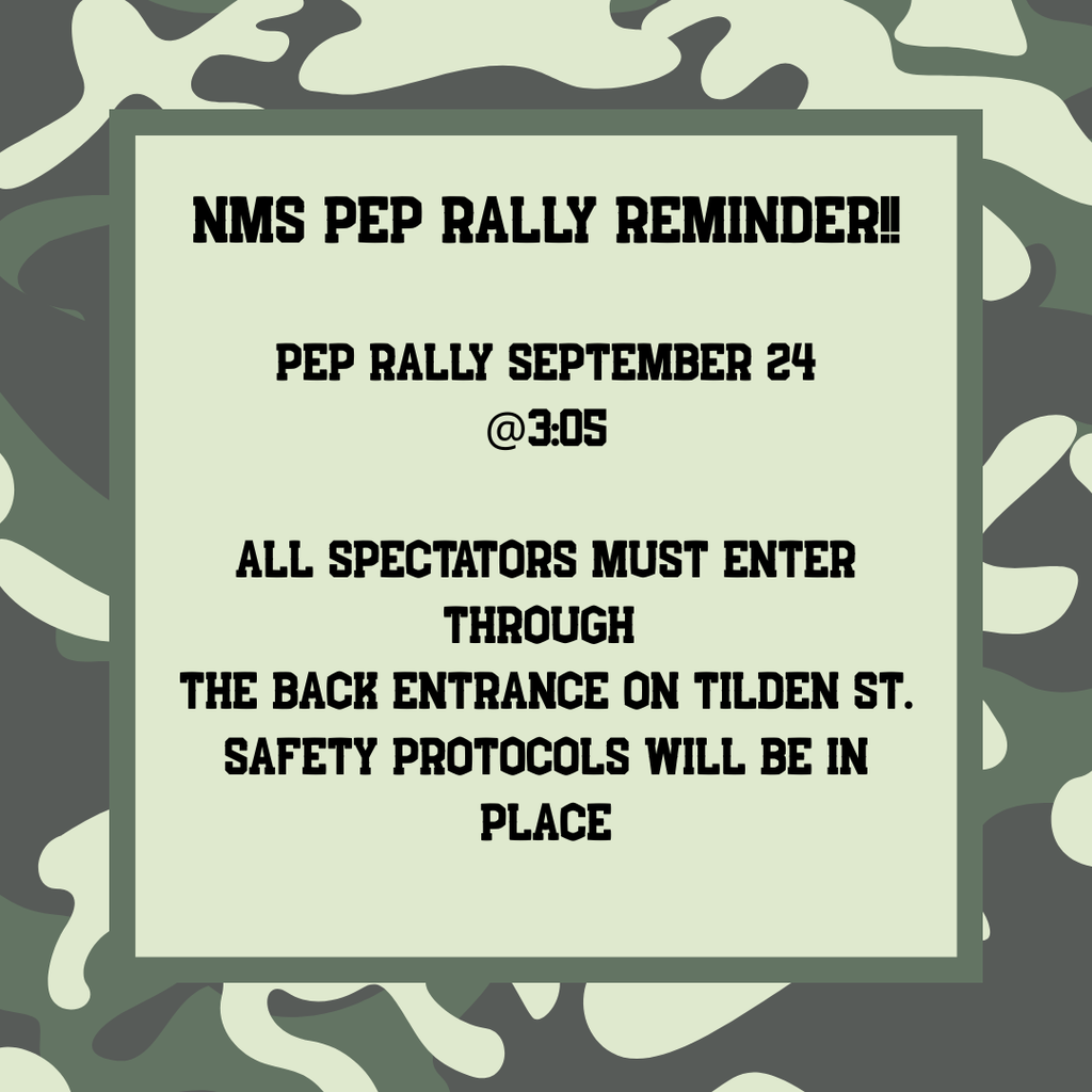 PEP RALLY REMINDER