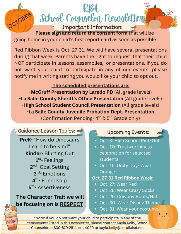 RBE Counselor October Newsletter