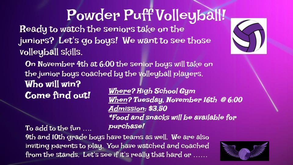 Powderpuff Volleyball Poster