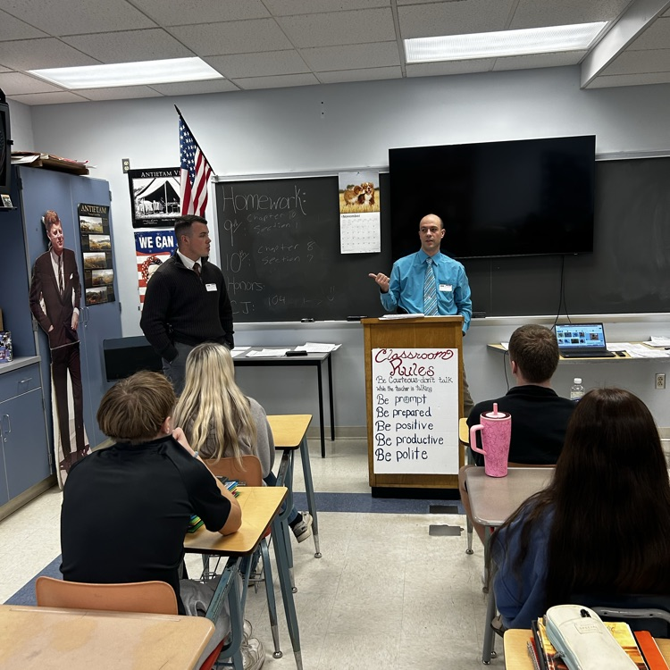 PSP visiting Criminal Justice class