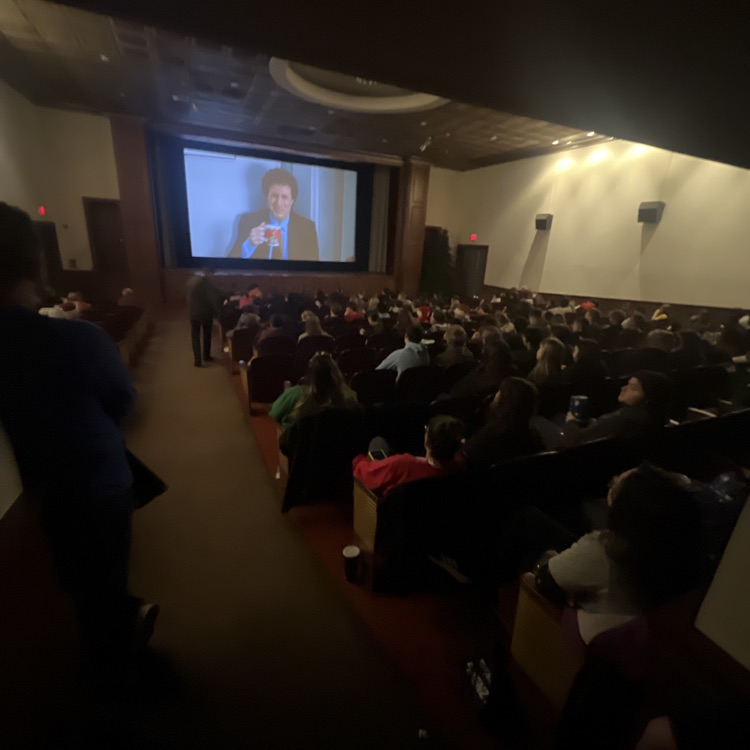 students at the movies 