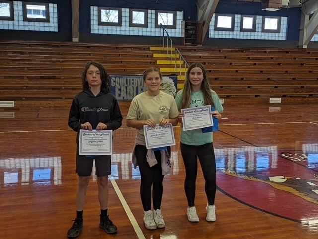 Junior High January Student of the Month