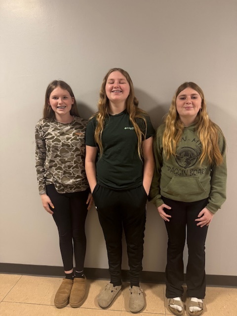Aspen, Audra, and Cori on Green Eggs and Ham day