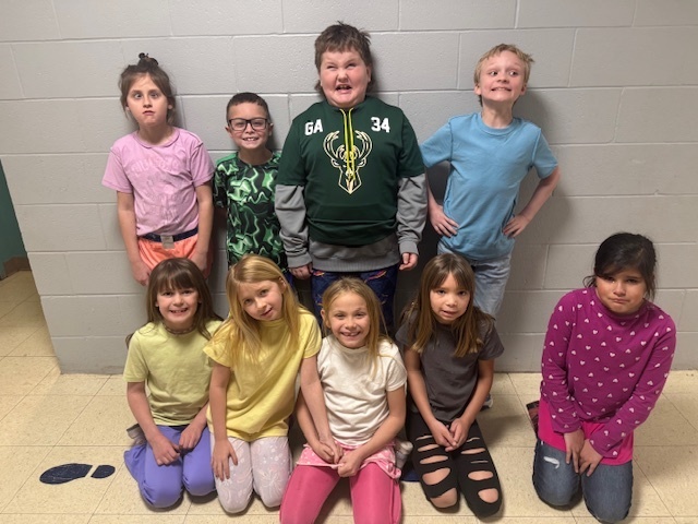 2nd grade on Wacky Wednesday