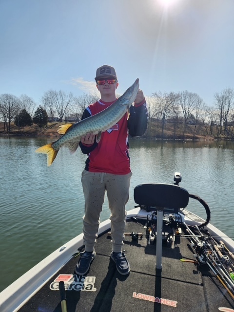 Drake with his Muskie