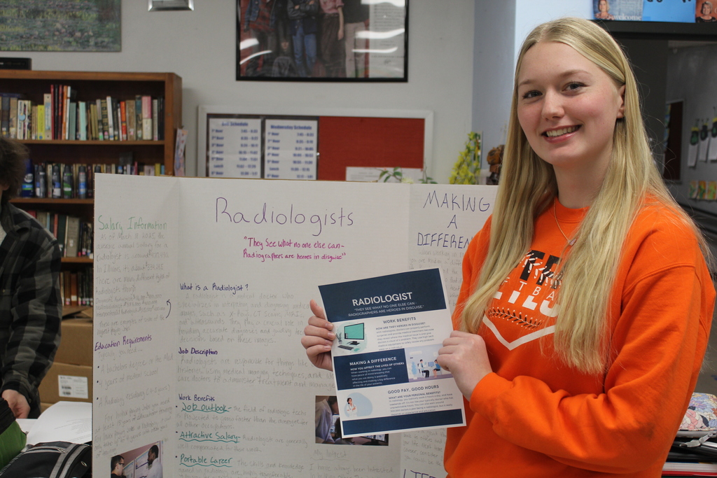 Reilly chose a radiologist for her career project