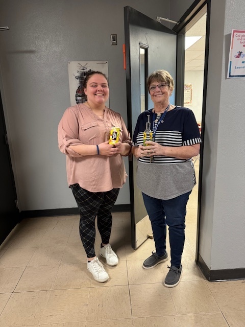 Miss Remer and Mrs. Robinson anything but a cup