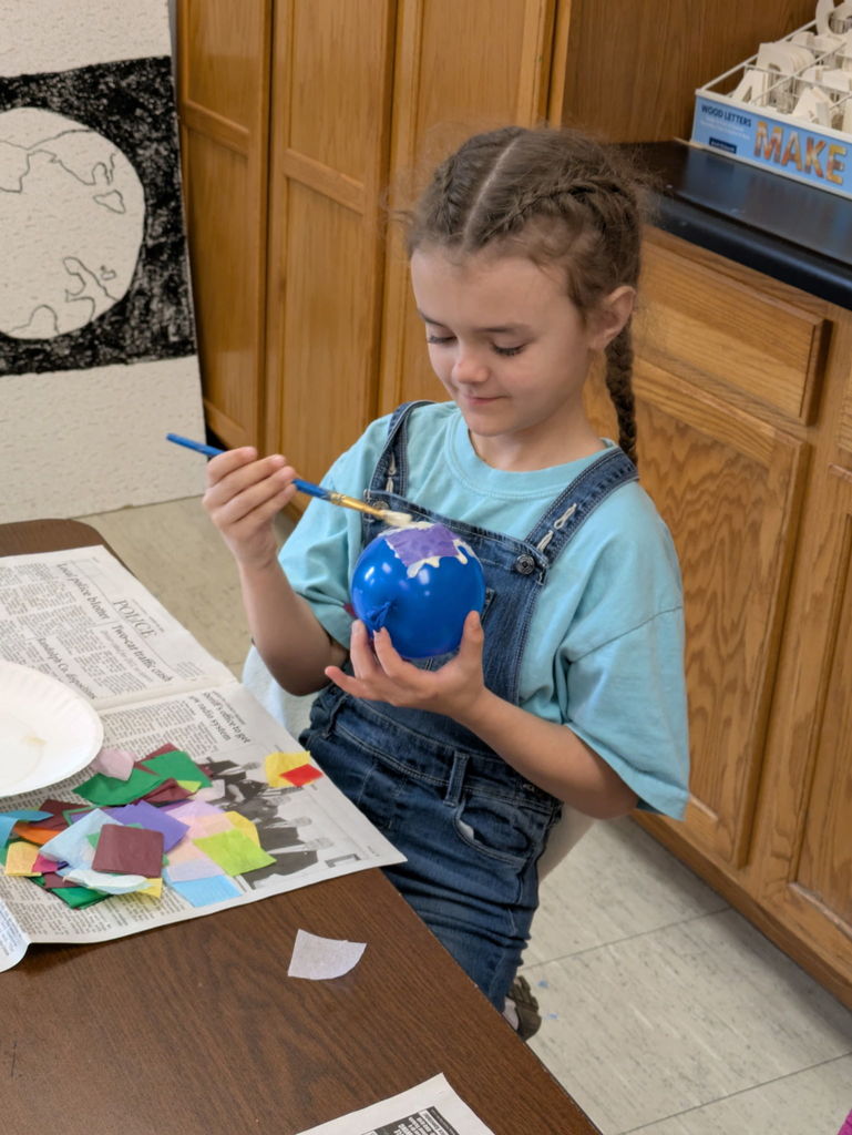 Nova working with paper mache