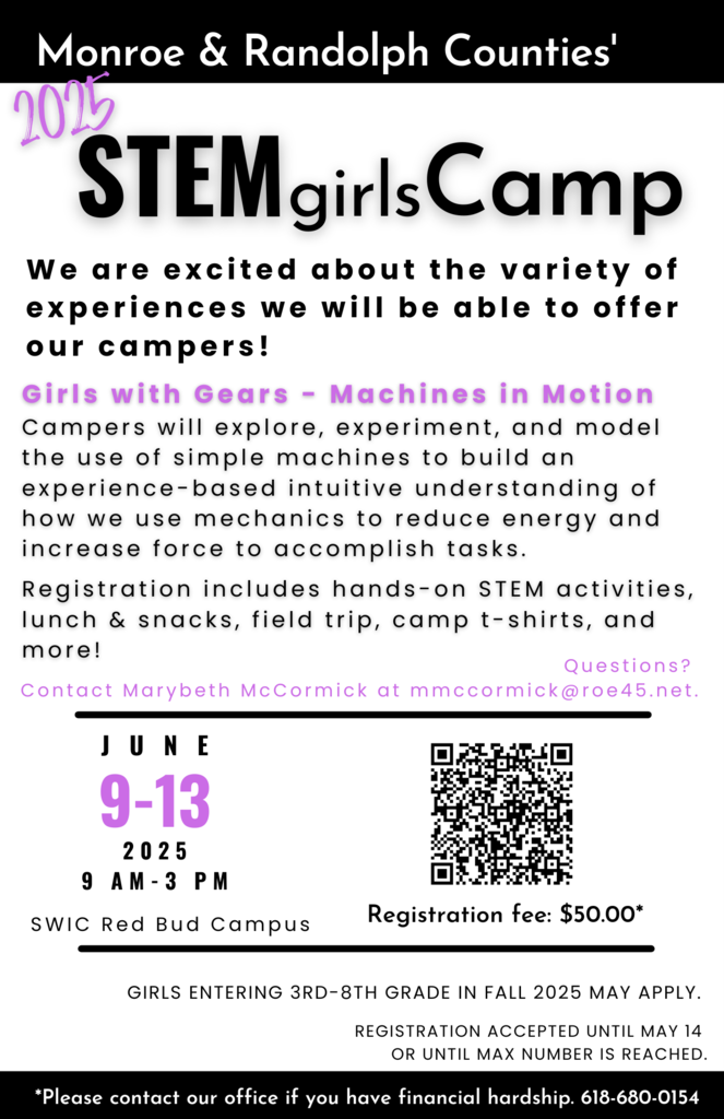 Stem Girls Camp June 9-13