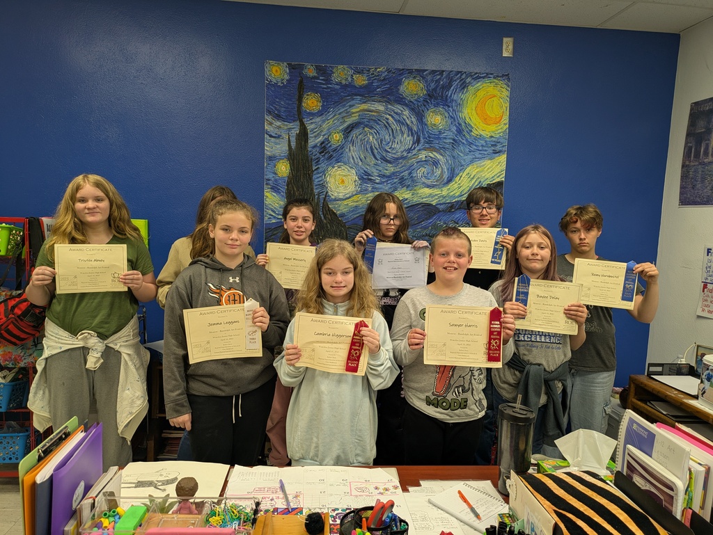 2025 Monroe-Randolph Art Festival Winning Students