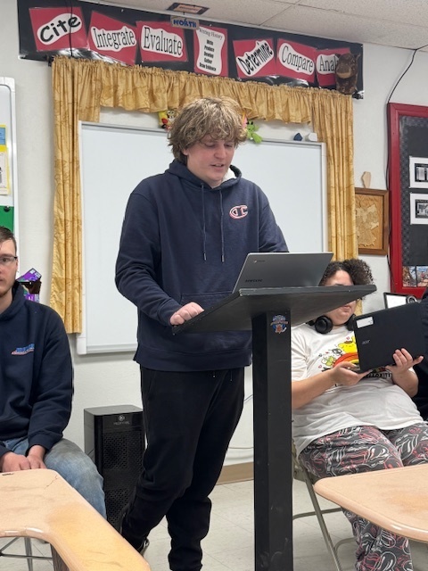 Devon presenting