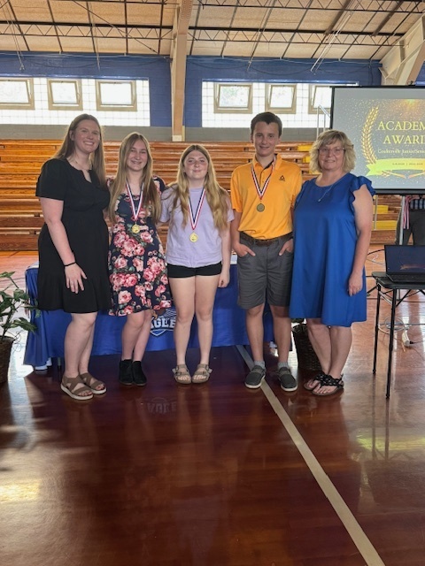 Mrs. Richter, Summer, Cori, Jase, Mrs. Carter