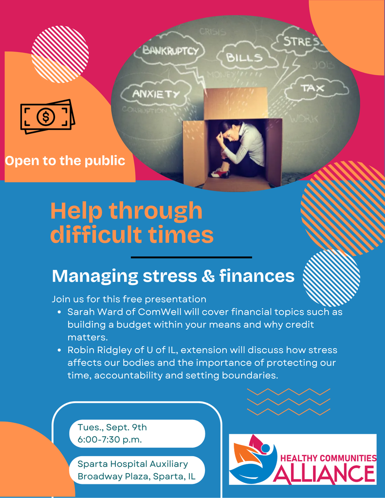 Help through difficult times flyer