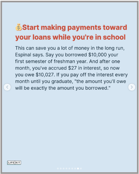 Start making payments toward your loans while you're in school