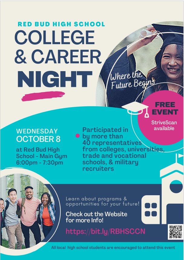 Red Bud College and Career Night flyer
