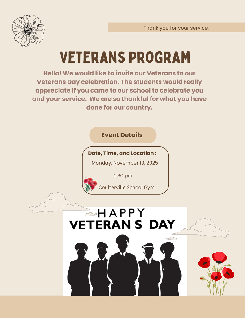 Flyer for Veterans Day