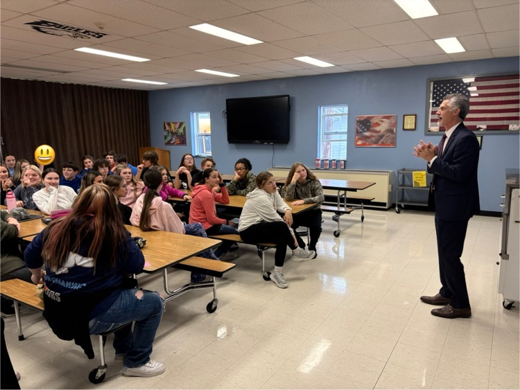 students with Rep Friess