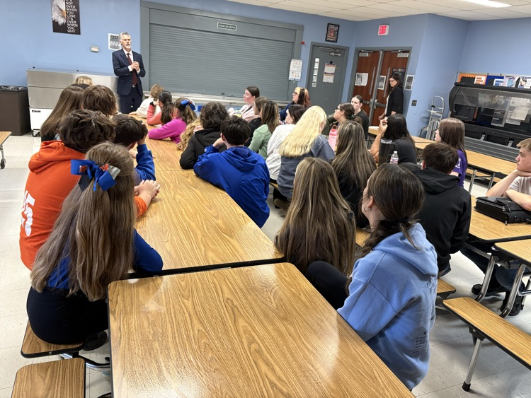 Students with Rep Friess