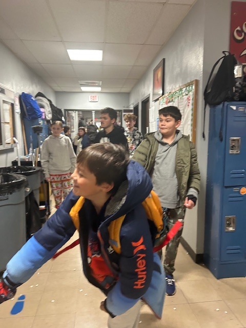 Elf snowball/marshmallow fight