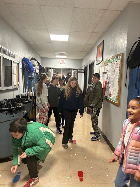 Elf snowball/marshmallow fight