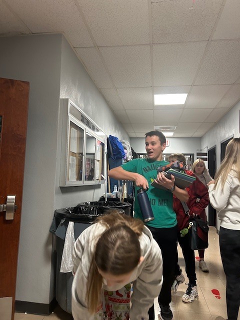 Elf snowball/marshmallow fight