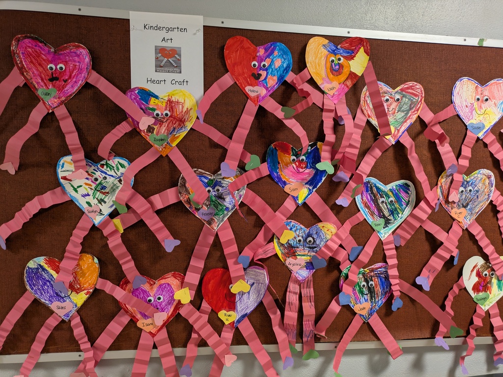 Kindergarten Valentine artwork 